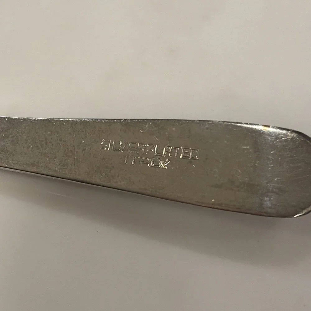 Set Of Three Vintage Silverplate Italy Appetizer Mini Forks